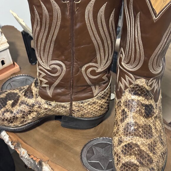 Tony Lama Anaconda Cowboy Boots - Picture 3 of 6